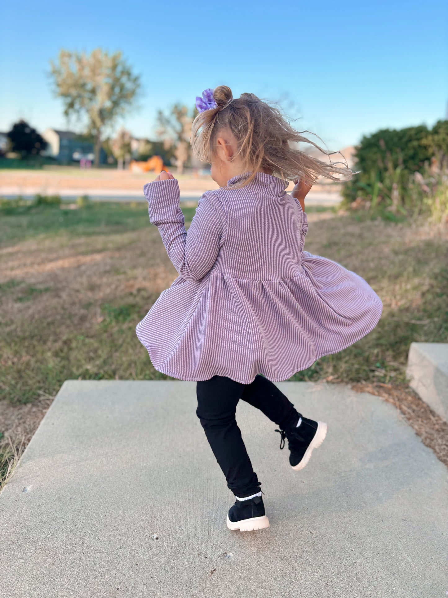 Mock Neck Peplum