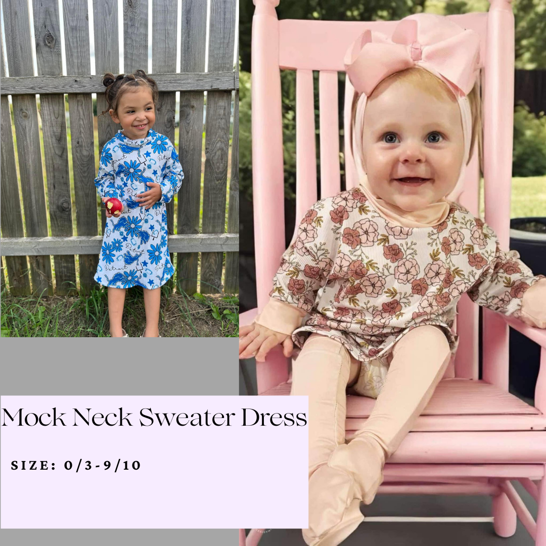 Mock Neck Sweater Dress