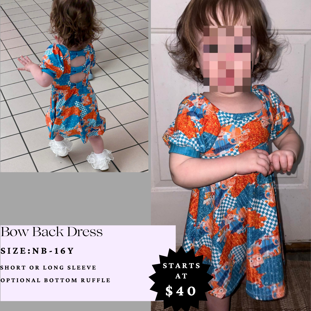 Bow Back Dress
