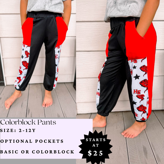 Colorblock Pants
