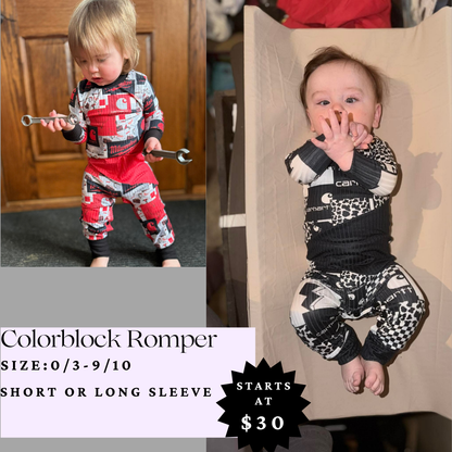 Colorblock Romper