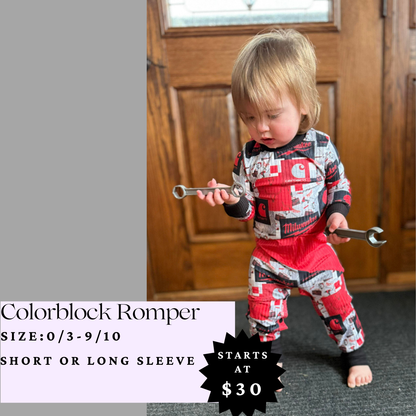 Colorblock Romper