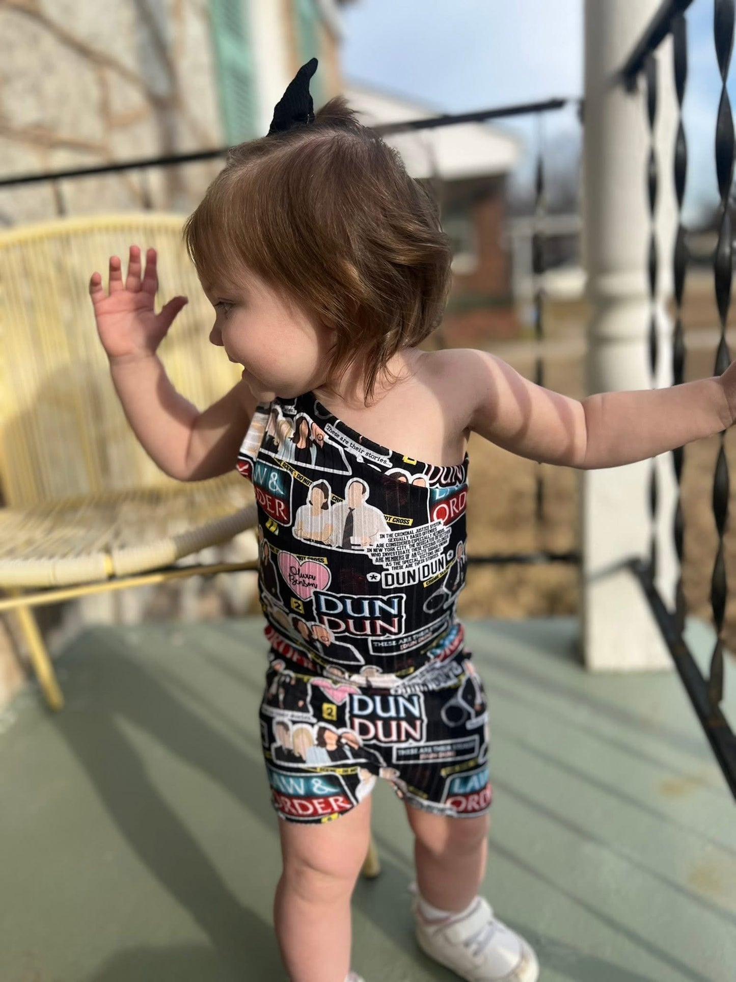 One Shoulder Tank Romper