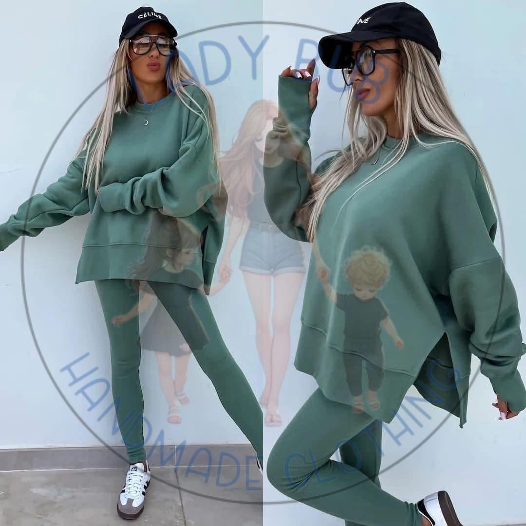 Women's Crewneck & Tights Set