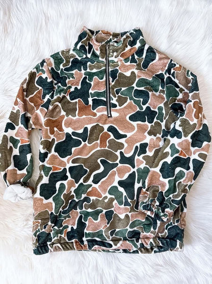 Adult & Kid Fleece Sherpa Pullover