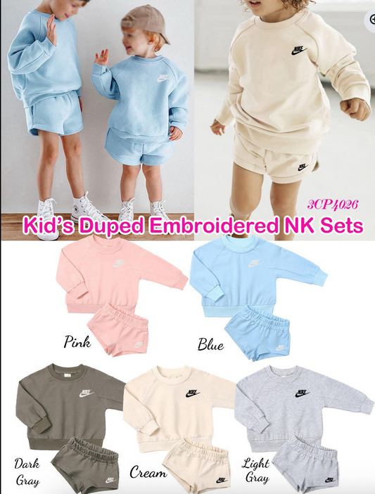 Kid Swoosh Embroidered Set